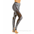 Mesh Yoga leggings med fodstrop